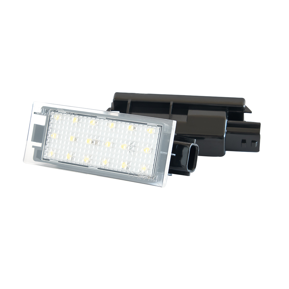 produktbild framifrån visande Skyltbelysning LED till Renault Megane – Trafic – Xenonkungen