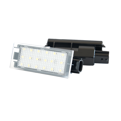 produktbild framifrån visande Skyltbelysning LED till Renault Megane – Trafic – Xenonkungen