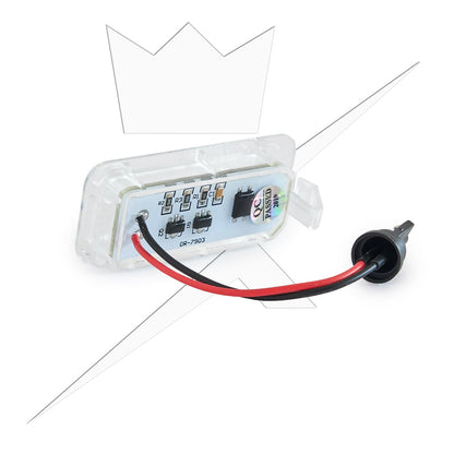 Skyltbelysning LED till Ford Fiesta – Focus – Mondeo – närbild detaljer | Xenonkungen