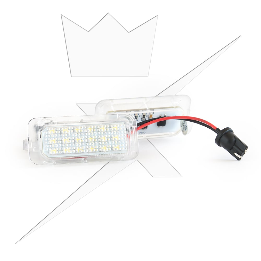 Skyltbelysning LED till Ford Fiesta – Focus – Mondeo – produktvy från sidan | Xenonkungen