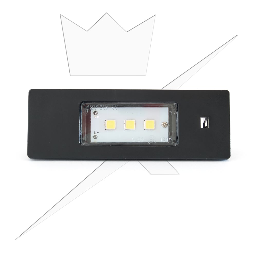 Skyltbelysning LED till BMW 1 – serie – närbild detaljer | Xenonkungen