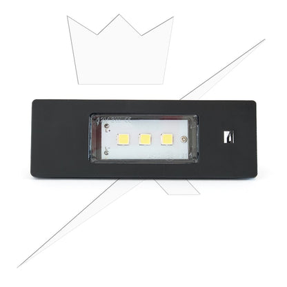 Skyltbelysning LED till BMW 1 – serie – närbild detaljer | Xenonkungen