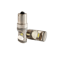 produktbild framifrån visande BA15S – 1156 LED Chrome Backlampor – Xenonkungen