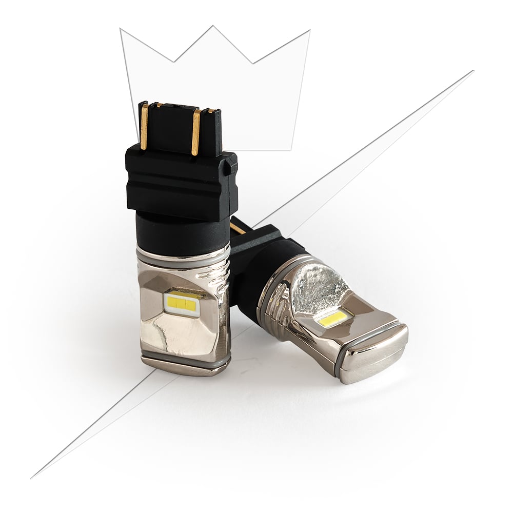 T25 – 3157 LED Chrome Vit – närbild detaljer | ÖVRIGT