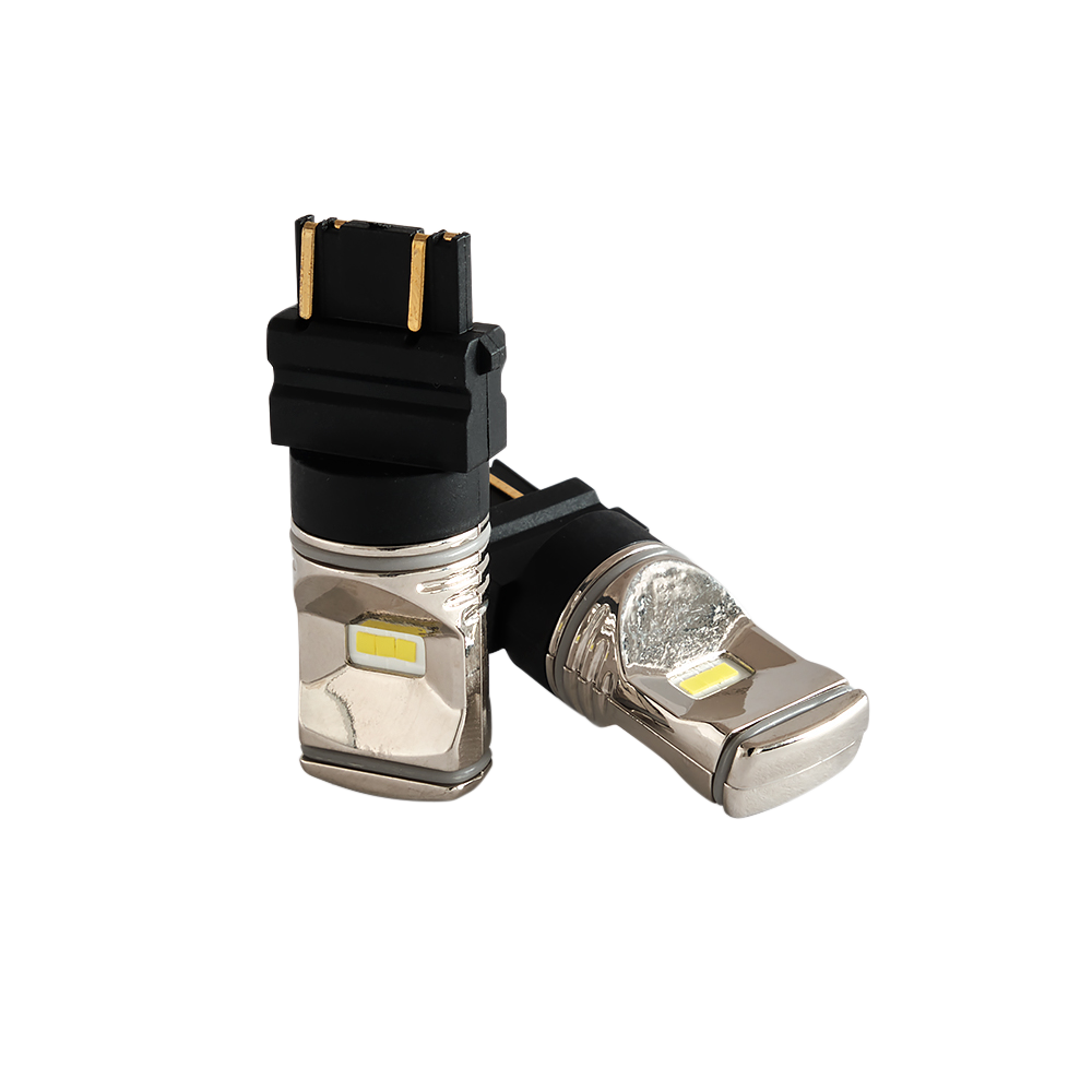 T25 – 3157 LED Chrome Vit – produktbild framifrån | ÖVRIGT