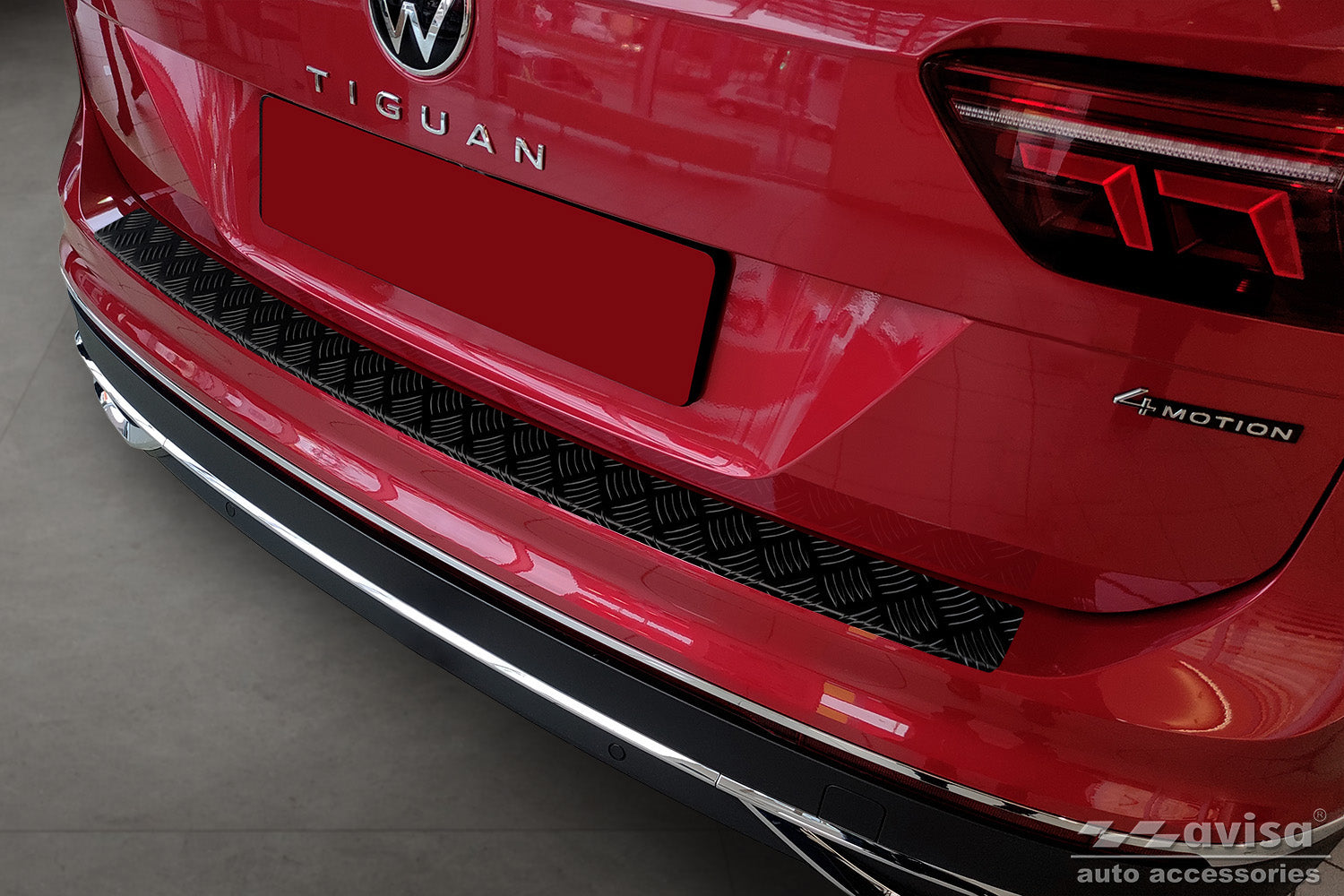 Lastskydd Black Mat Volkswagen Tiguan II 2015–2020, facelift 2020+/ eHybrid 2020–2024 m.fl. – Mattsvart (2/40213) – detaljbild 3