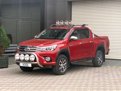 STOR QUADRO 76MM frontbåge – Toyota Hilux 2016 – 2018 – närbild detaljer | ÖVRIGT