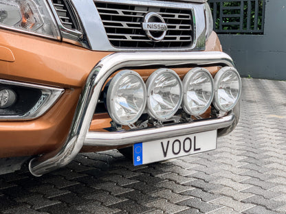 STOR QUADRO 76MM frontbåge – Nissan Navara (NP300) 2016 – produktvy från sidan | ÖVRIGT