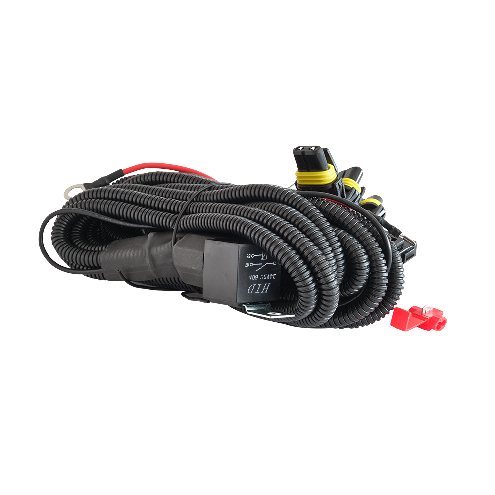 Reläkabelsats 3st Extraljus 24V – 9006 – produktbild framifrån | Carlevel