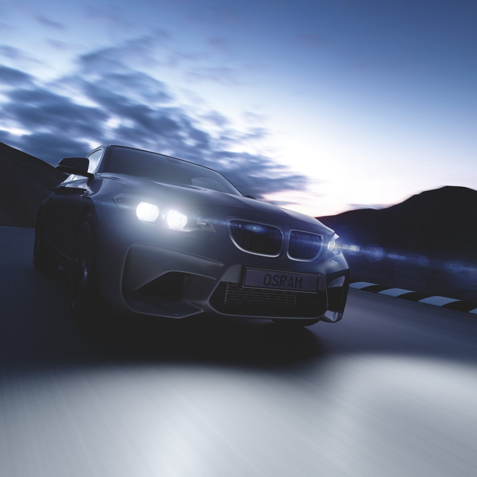 bild som visar användning av LEDriving HL HB4 Gen.2 – OSRAM
