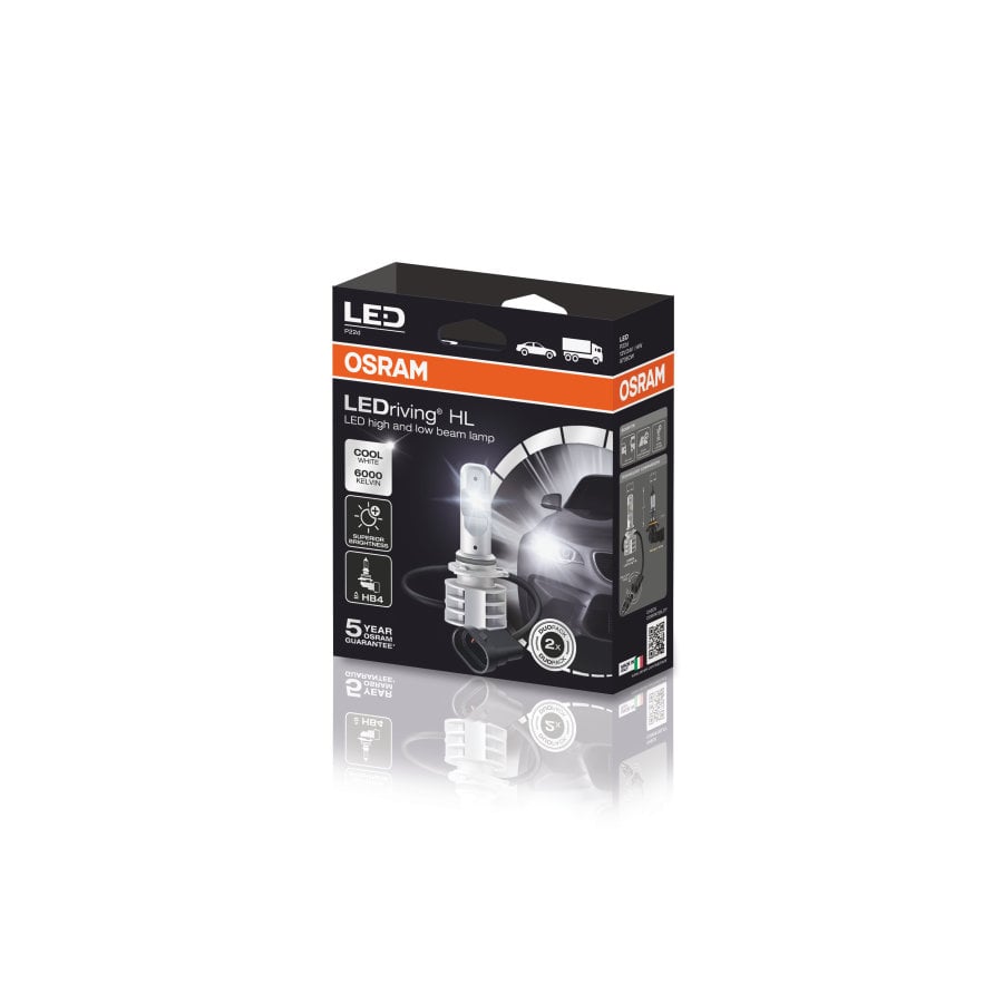 sidovy som visar profil och design av LEDriving HL HB4 Gen.2 – OSRAM