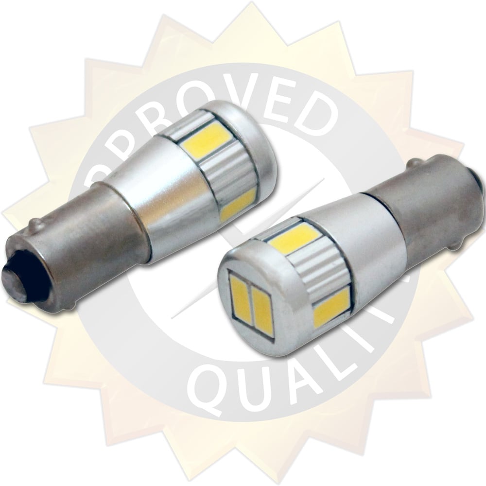 Bax9S – H6W Led 6smd – 9 – 14v DC – produktvy från sidan | Xenonkungen