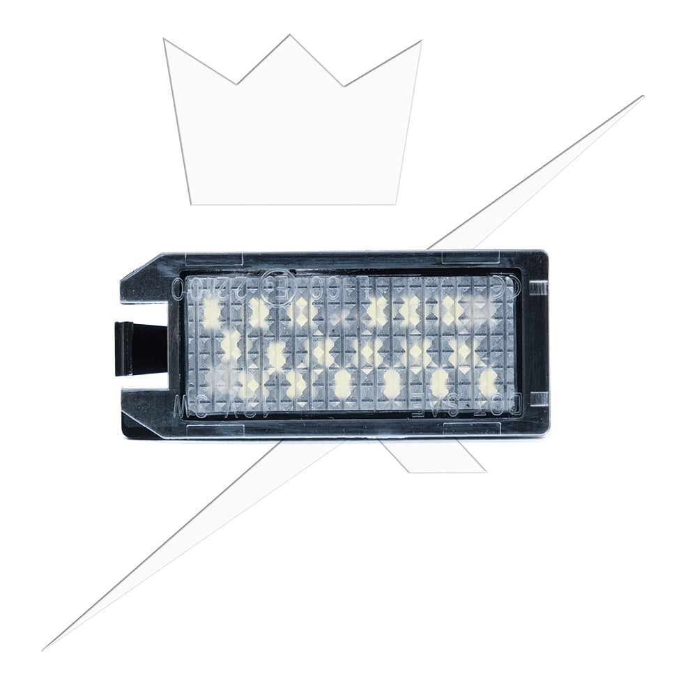 Skyltbelysning LED till FIAT 500 – Renault Clio – produktvy från sidan | Xenonkungen