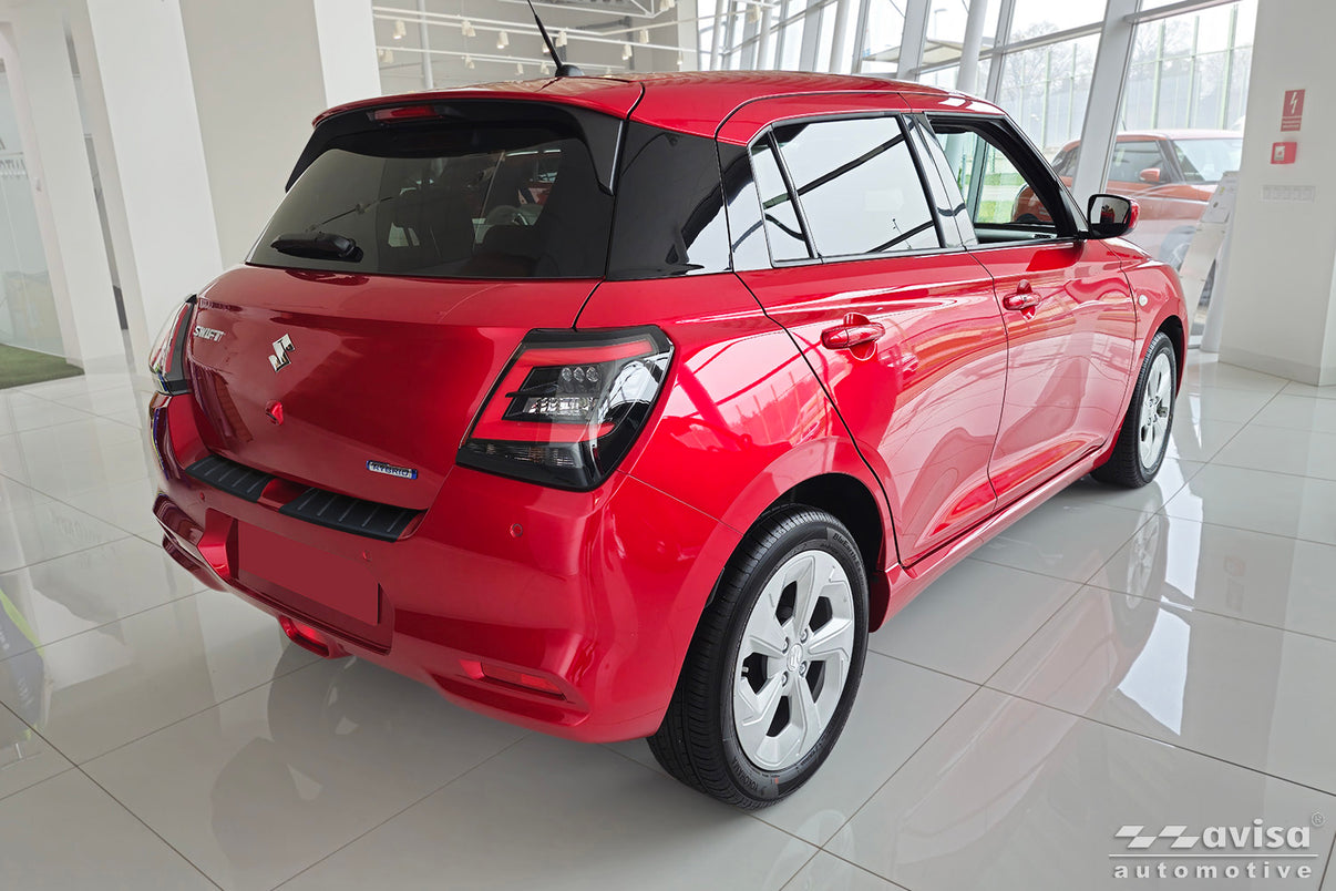 Lastskydd Black Mat Suzuki Swift VII halvkombi 5-dörrars 2024+ – Mattsvart – detaljbild 2