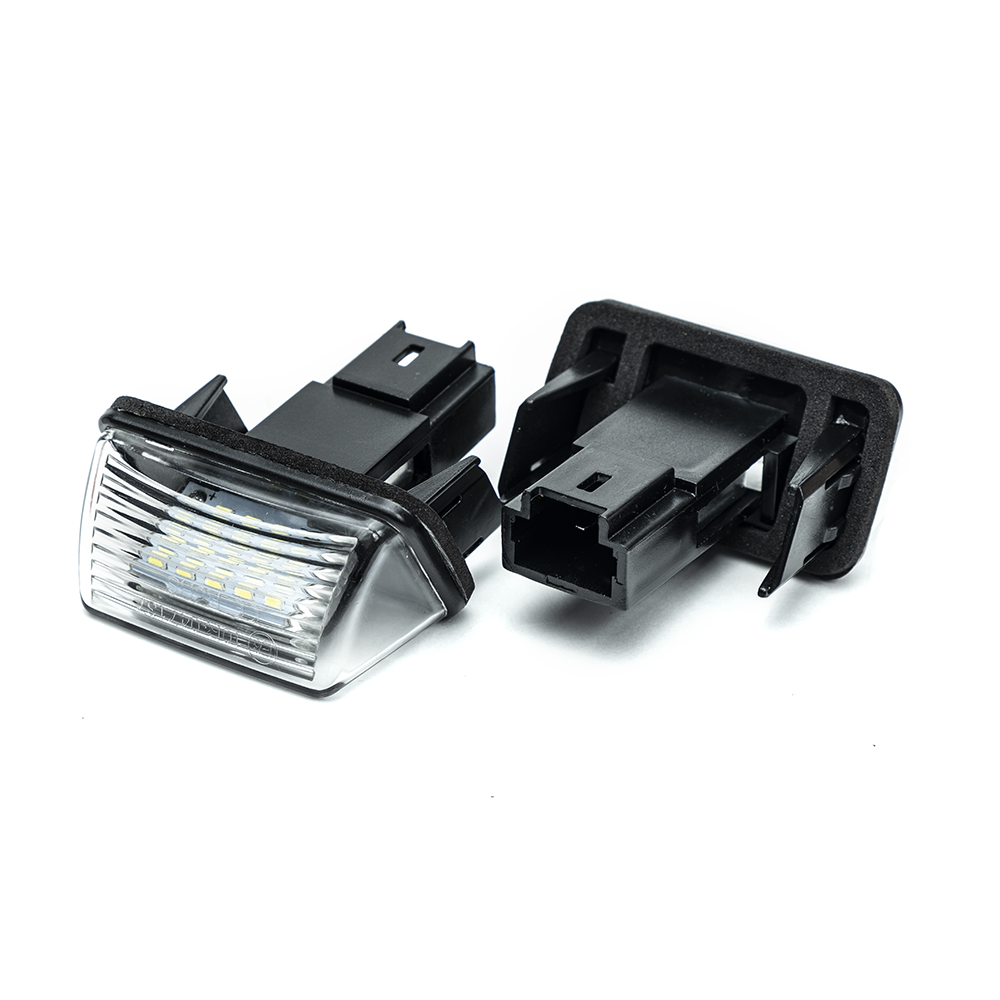 Skyltbelysning LED till Citroen C3 – Berlingo – Peugeot 207 – närbild detaljer | Xenonkungen