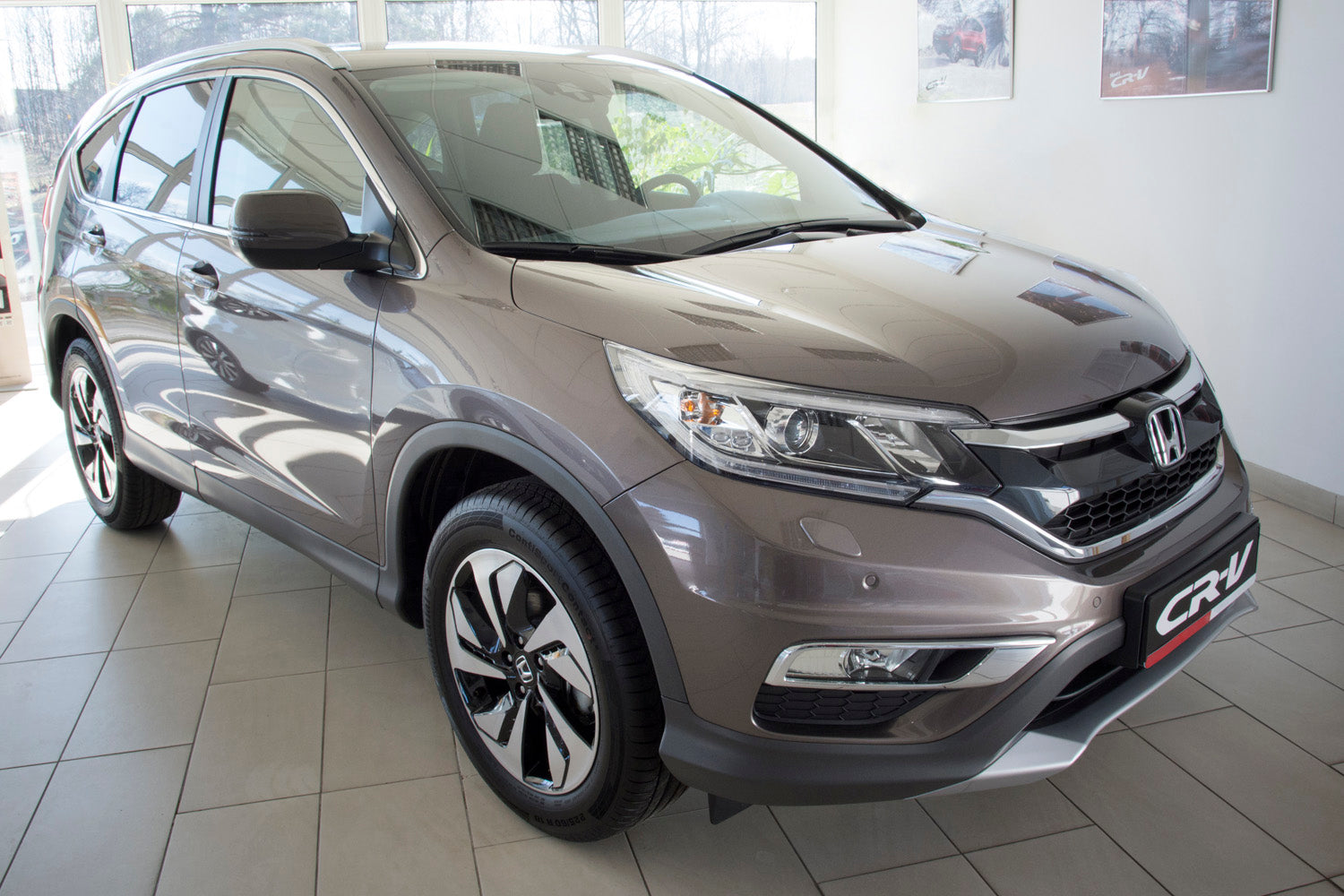 Lastskydd Honda Cr-V IV facelift 2015–2018 – Silver satin – detaljbild 2