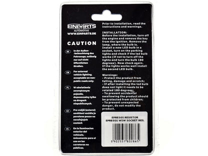 LED-motstånd och CANbus-tillbehör – W5W – W2,1x9,5d – 9V - 16V – 2-pack