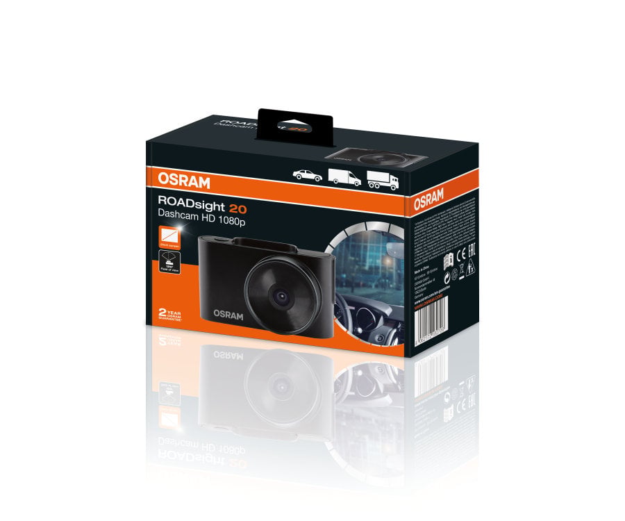 bild som visar användning av Dashcam ROADSIGHT 20 FS1 – OSRAM