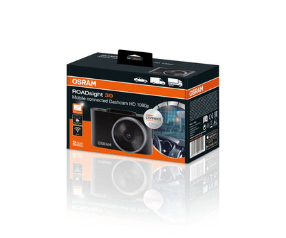 närbild på detaljer och material av Dashcam ROADSIGHT 30 FS1 – OSRAM