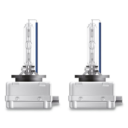 närbild på detaljer och material av D1S Osram Xenarc Cool blue boost – OSRAM