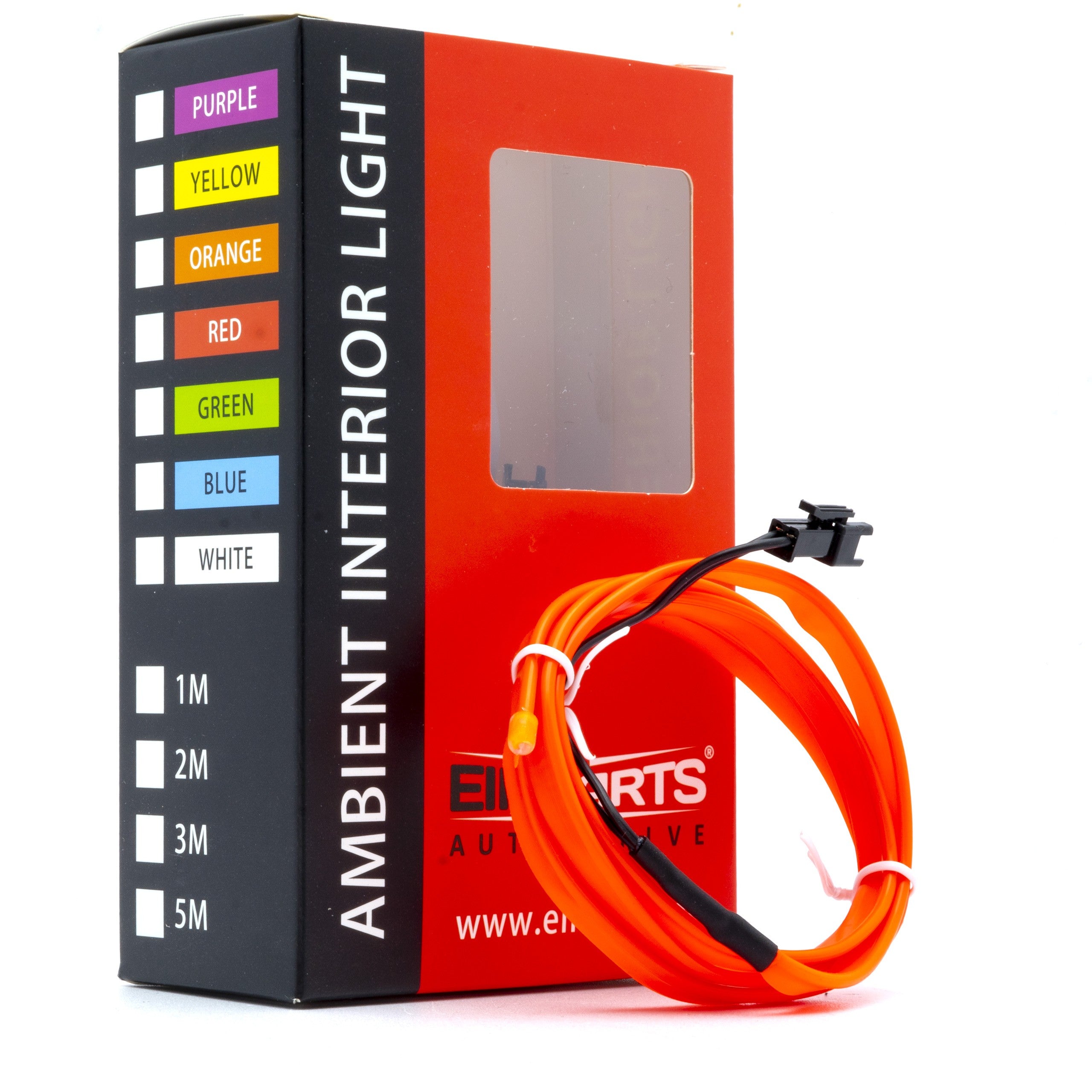 Ambient LED-belysning – Röd – 9V - 16V – 1000 (100 cm)
