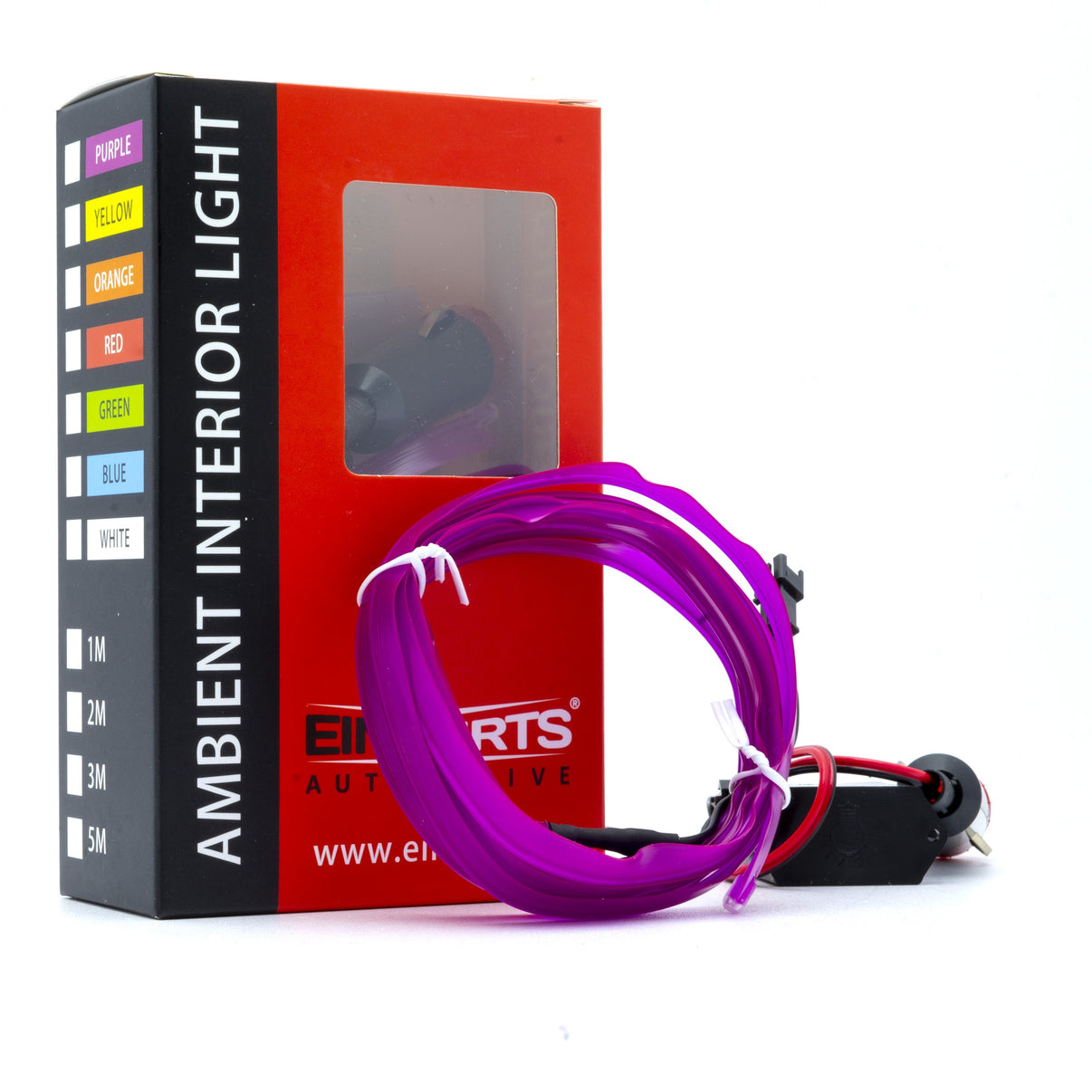 Ambient LED-belysning – Lila – 9V - 16V – 2000 (200cm)