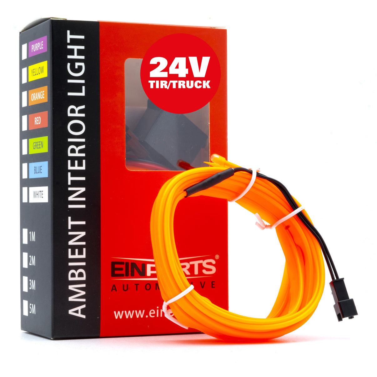Ambient LED-belysning – Orange – 24V – 3000 (300cm)