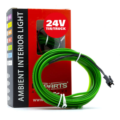 Ambient LED-belysning – Grön – 24V – 5000 (500cm)