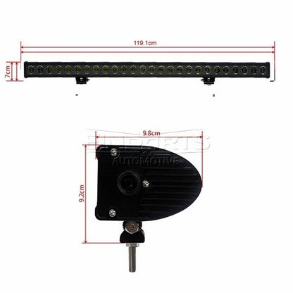 LED-arbetslampa – 260 W – 6000K – 26 LED – 1192 mm