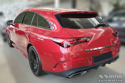Bakluckelist Mercedes Cla II Shooting Brake (X118) 2019–2025 – Spegelpolerat silver – detaljbild 2
