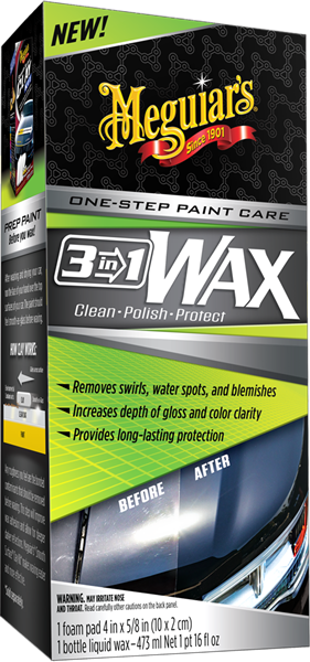 Meguiar's 3 in 1 Wax – produktbild framifrån | Meguiar's