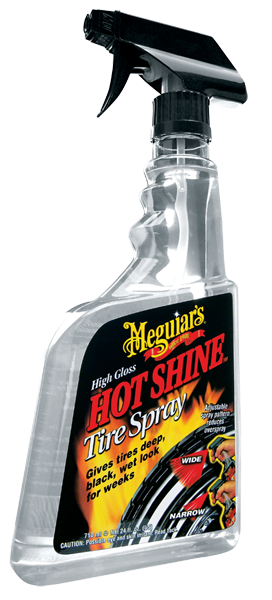 Meguiar's Hot Shine Tyre Spray – produktbild framifrån | Meguiar's