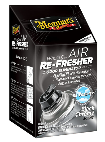 Meguiar's Air Re – Fresher Black Chrome – produktbild framifrån | Meguiar's