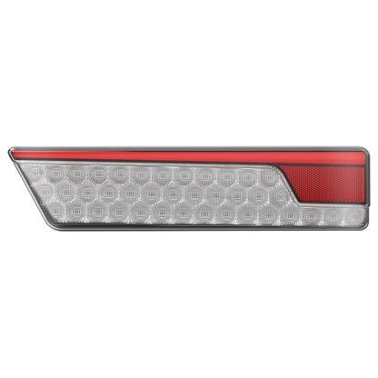 Kombinationslampa 355BARWML Chrome – Left – närbild detaljer | LEA