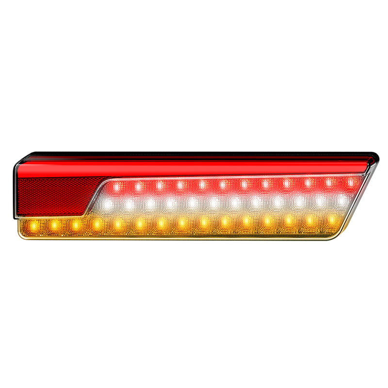 Kombinationslampa 355BARWML Chrome – Right – produktbild framifrån | LEA