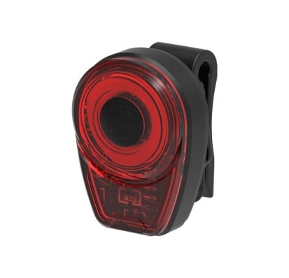 Smarter Bullit Cykellampa B200 RÖD – 50lm – närbild detaljer | SMARTER