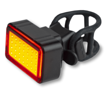 Smarter Bullit Cykellampa B820 RÖD – 50lm – produktbild framifrån | SMARTER