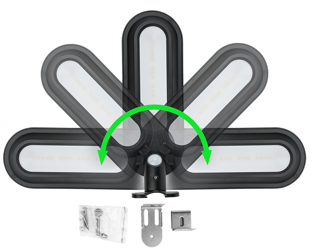 Solcellslampa VALLE – 18 – PIR – sensor – produktbild framifrån | Xenonkungen