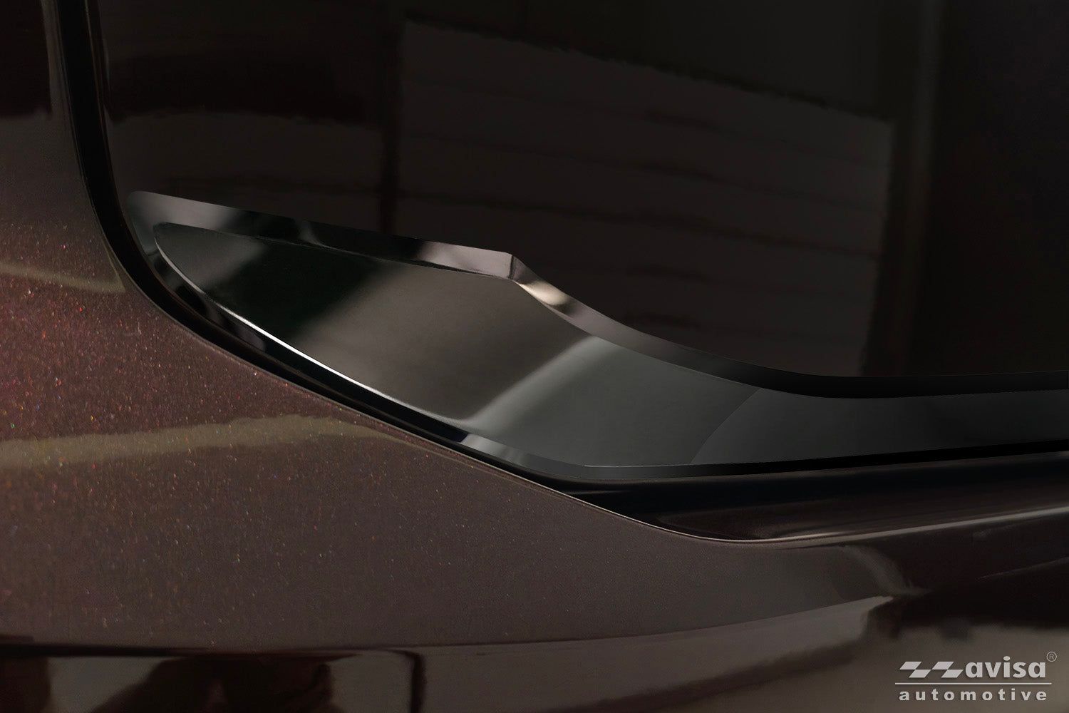 Bakluckelist Volvo XC90 II 2015–2019, facelift 2019–2024, facelift 2024+ – Spegelblank svart – detaljbild 2