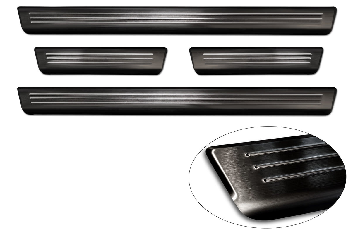 Tröskelskydd Lines Hyundai Kona II 2023+ / MG 3 III 2024+ > / MG ZS II 2024+ > – Svart