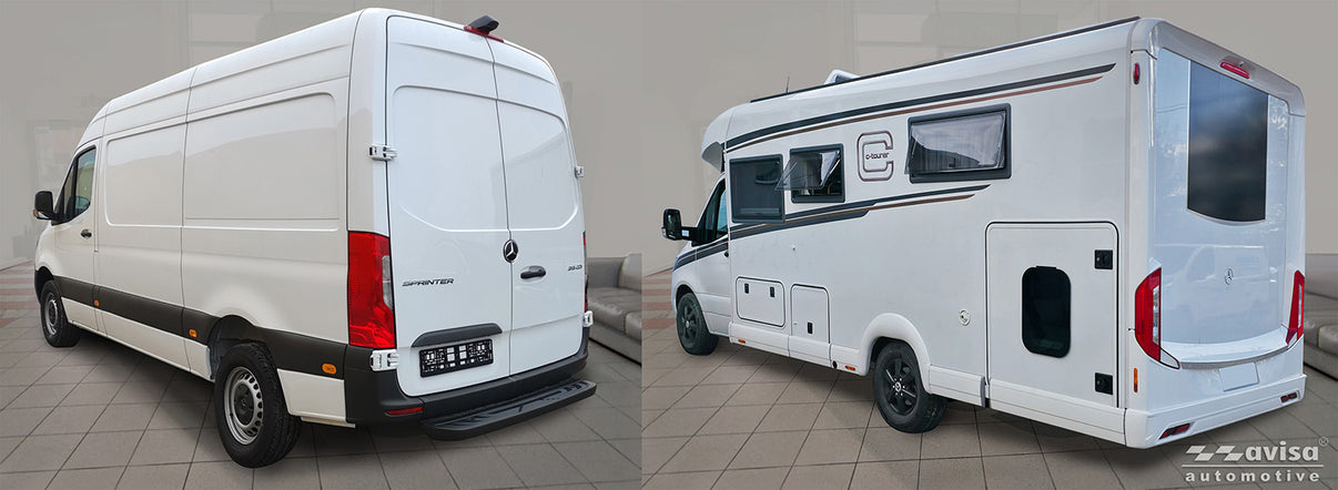 Mugghållarlist Mercedes Sprinter III 2018+ – Matt silver – detaljbild 2