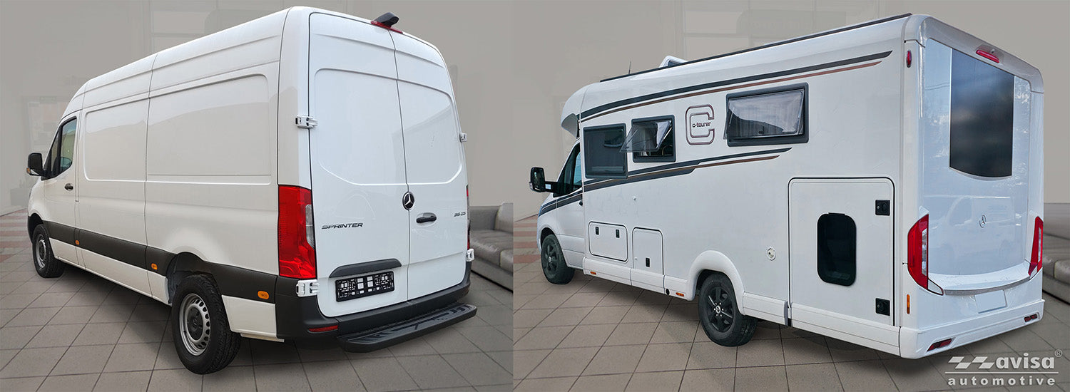 Mugghållarlist Mercedes Sprinter III 2018+ – Matt silver – detaljbild 2