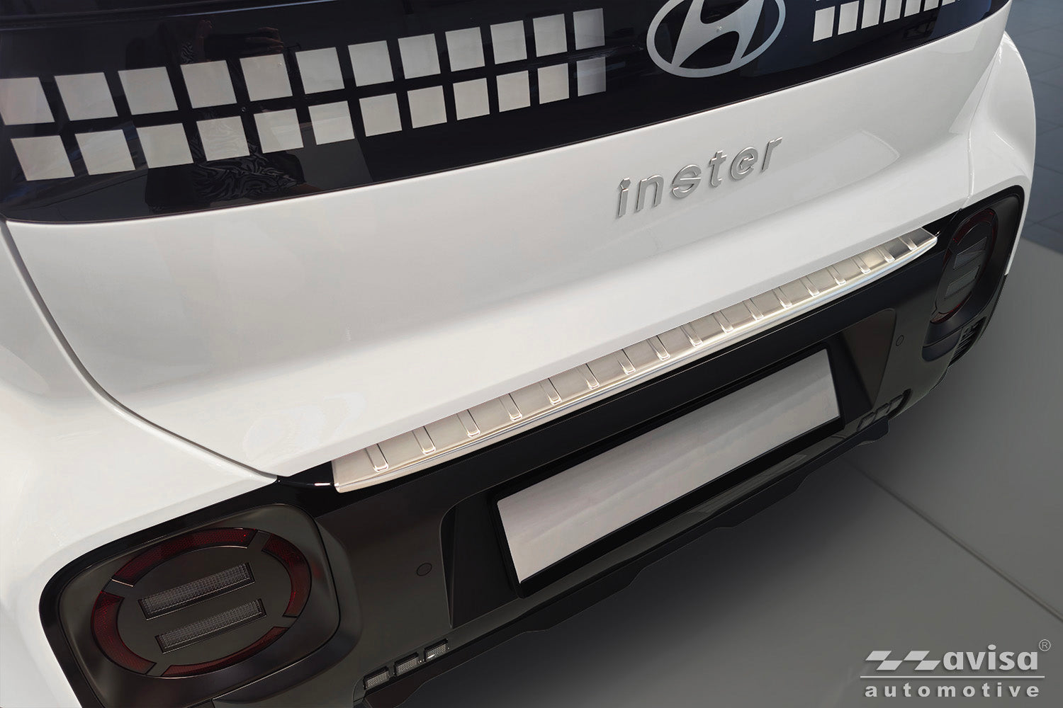 Lastskydd Hyundai Inster 2024+ – Silver satin – detaljbild 3
