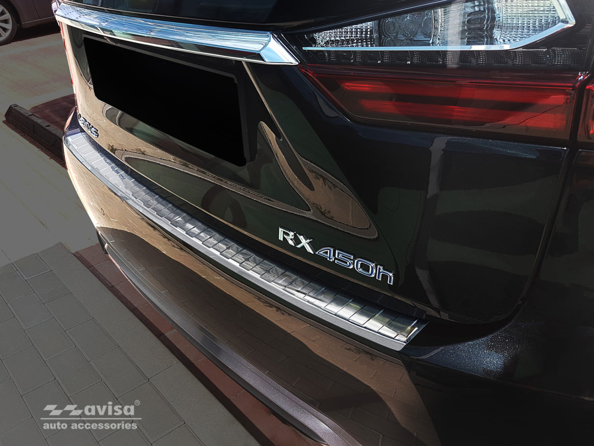 Lastskydd Lexus RX 2015–2019, facelift 2019–2022 – Silver satin – detaljbild 3