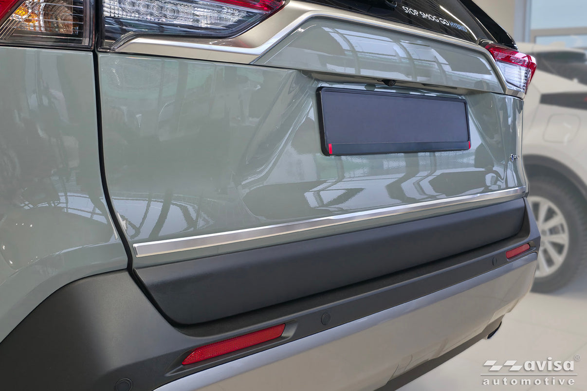Bakluckelist Toyota RAV4 V generation/ Hybrid 2018+ ( fits version PHEV GR ) – Silver satin – detaljbild 3