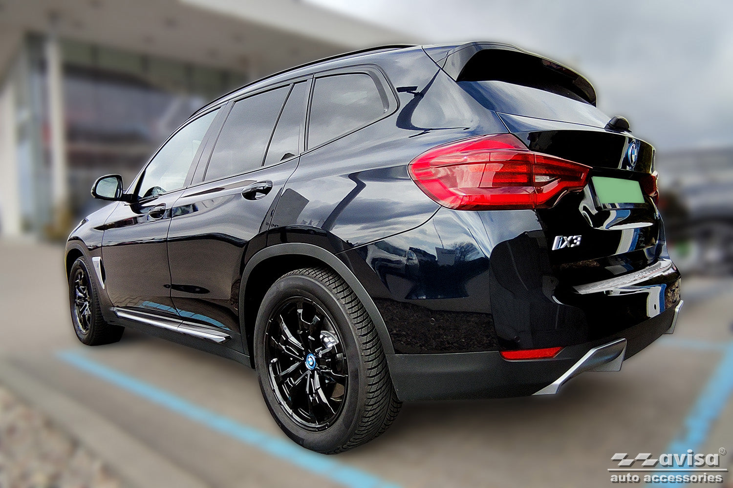 Lastskydd BMW iX3 (G08) 2020– 2021 – Silver satin – detaljbild 2