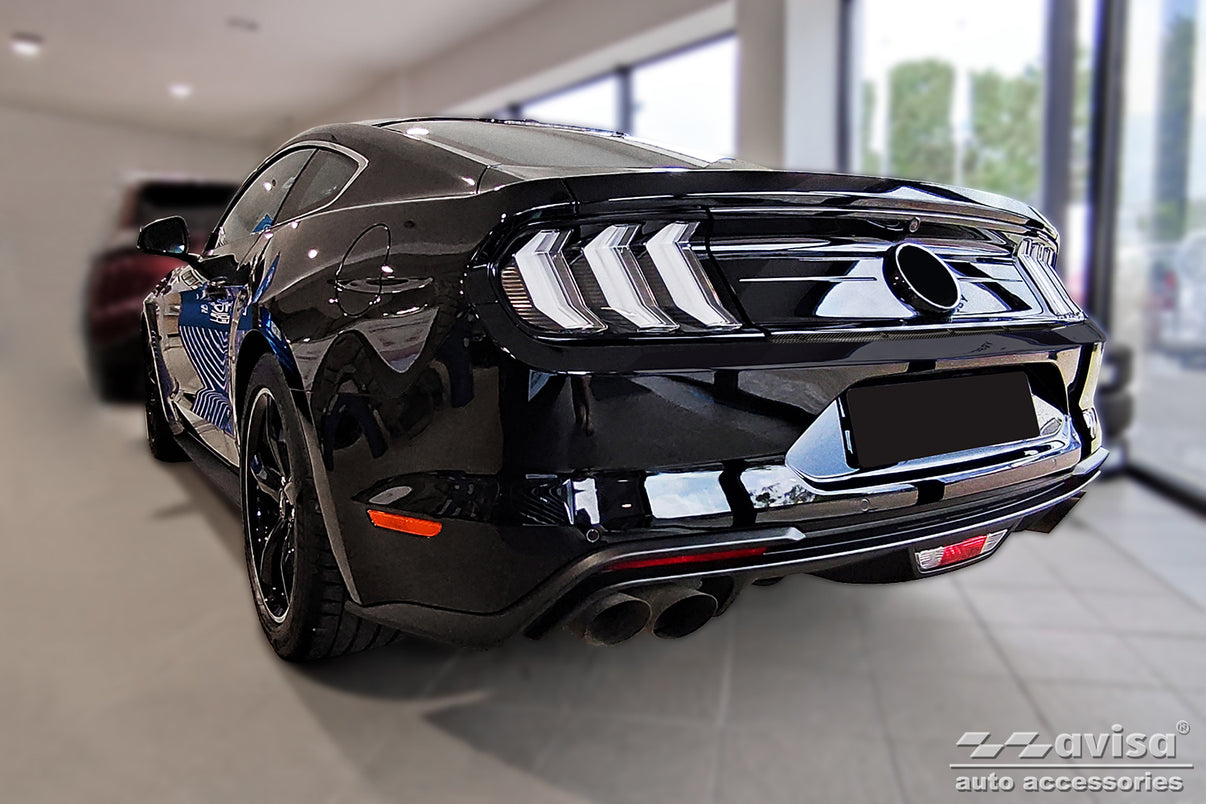 Lastskydd Ford Mustang VI coupe/ GT 2015–2017, facelift 2017+ – Svart – detaljbild 2