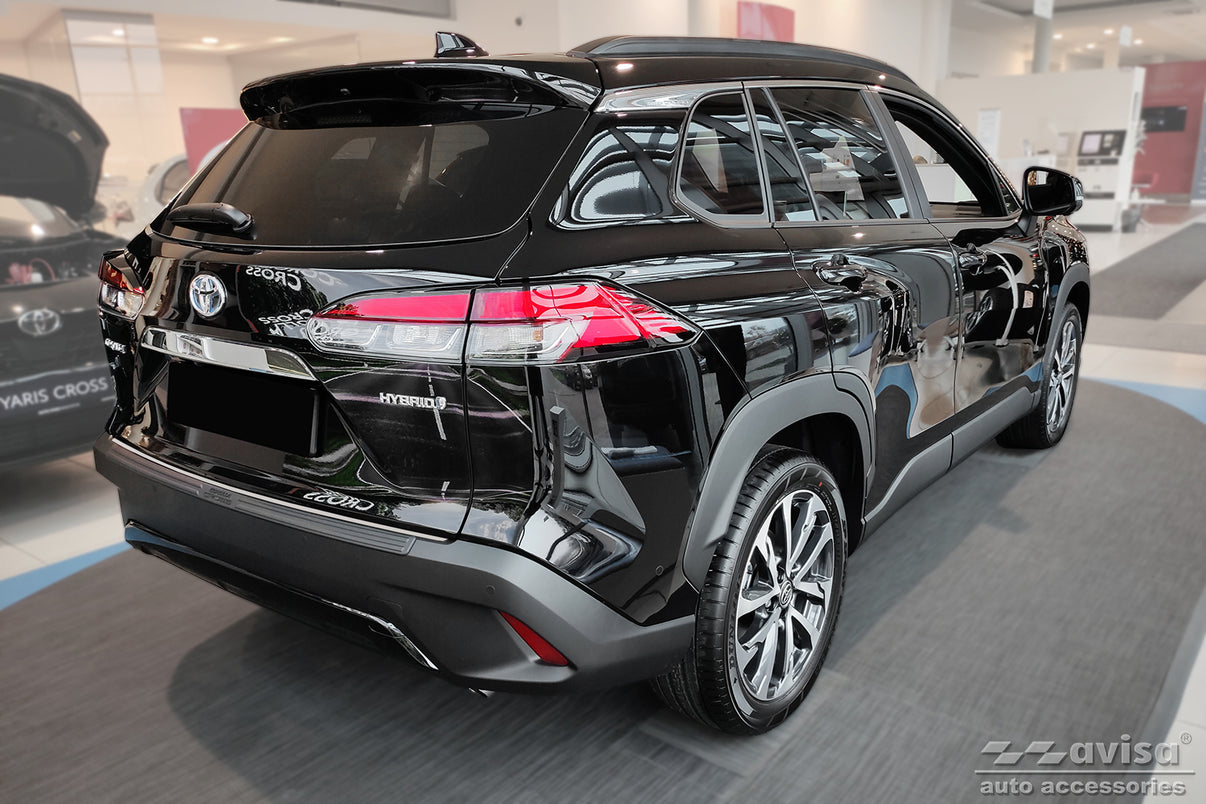 Bakluckelist Toyota Corolla Cross (XG1TJ) 2022–2025, facelift 2025+ Spegelpolerat silver – detaljbild 2