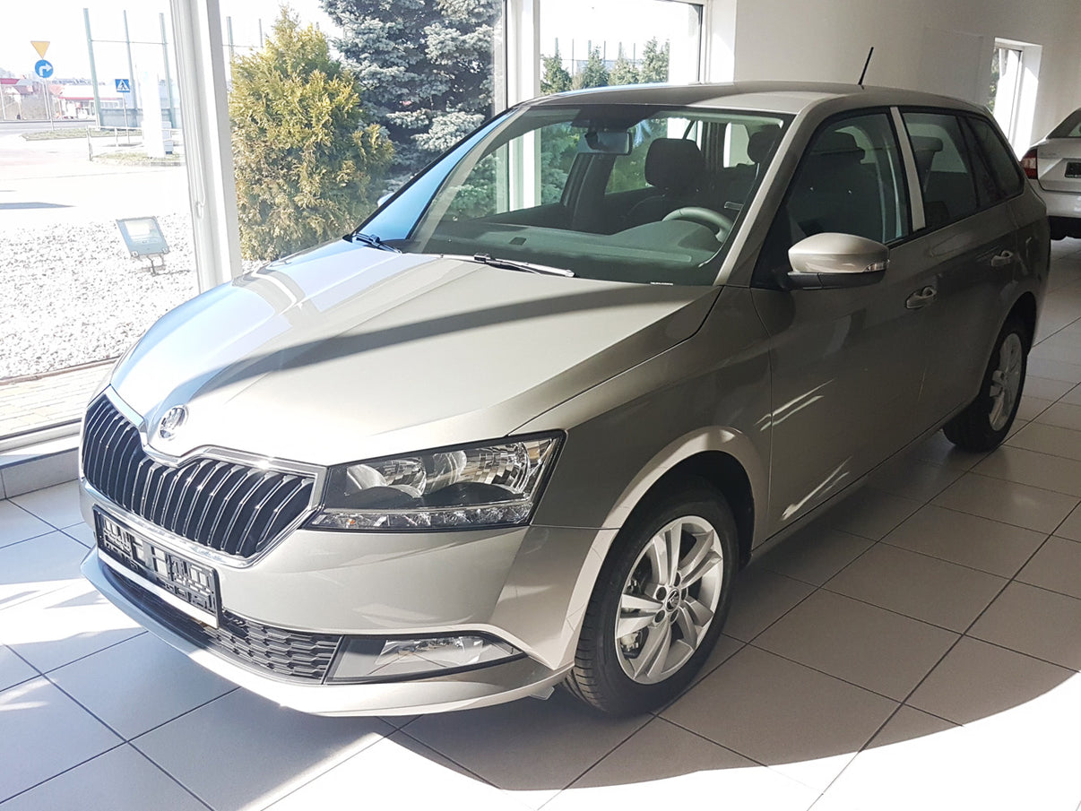 Lastskydd Skoda Fabia III Kombi facelift 2018+ – Silver satin – detaljbild 3