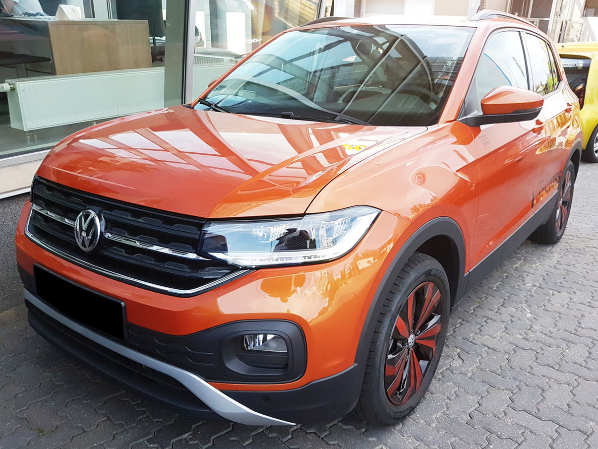 Lastskydd Volkswagen T-Cross 2018–2024, facelift 2024+ – Silver satin – detaljbild 3